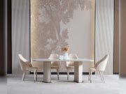 Zelve Dining Table in White - 200-ZEL-DT-6-WHI