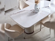 Zelve Dining Table in White - 200-ZEL-DT-6-WHI