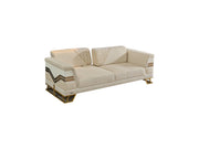 Zen 3-pieces (Sofa & Loveseat & Chair) Livingroom Set Cream in Cream - 101-ZEN-ZEN01-321