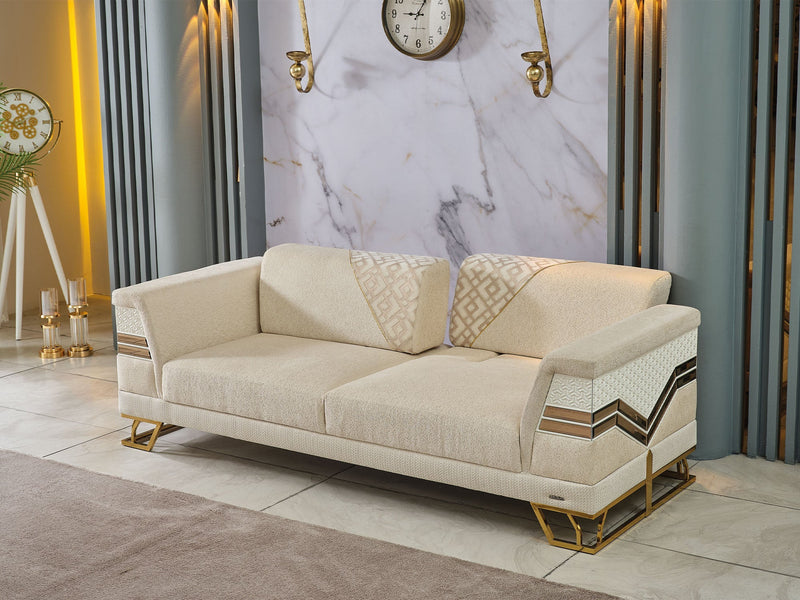 Zen Convertible Sofa Cream in Cream - 101-ZEN-ZEN01-3