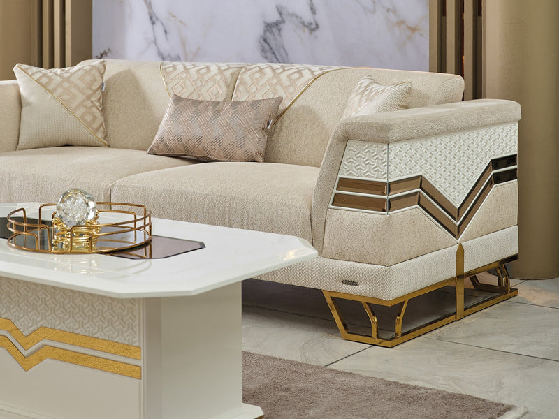 Zen Convertible Sofa Cream in Cream - 101-ZEN-ZEN01-3