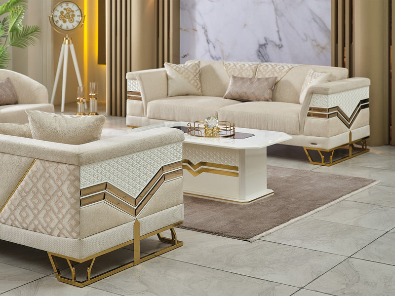 Zen Convertible Sofa Cream in Cream - 101-ZEN-ZEN01-3