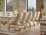 Zen Diningroom (Consol With Mirror & Dining Table & 6 Dining Chair) - 115-ZEN-DT-6-SET