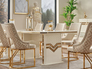 Zen Diningroom (Consol With Mirror & Dining Table & 6 Dining Chair) - 115-ZEN-DT-6-SET