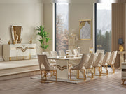 Zen Diningroom (Consol With Mirror & Dining Table & 6 Dining Chair) - 115-ZEN-DT-6-SET