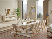 Zen Diningroom (Consol With Mirror & Dining Table & 6 Dining Chair) - 115-ZEN-DT-6-SET