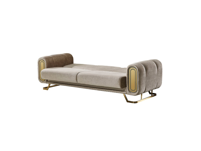 Zen Serr Convertible Loveseat in Dark Grey - 200-SER-ZEN-STAR245-2