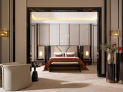 Zenith Bedroom (Queen Frame With Headboard & Dresser With Mirror & Ottoman & 2 Nightstand & Bench) - 200-GAB-ZEN-QBED-SET