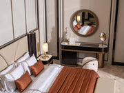 Zenith Bedroom (Queen Frame With Headboard & Dresser With Mirror & Ottoman & 2 Nightstand & Bench) - 200-GAB-ZEN-QBED-SET
