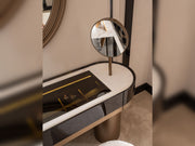 Zenith Bedroom (Queen Frame With Headboard & Dresser With Mirror & Ottoman & 2 Nightstand & Bench) - 200-GAB-ZEN-QBED-SET