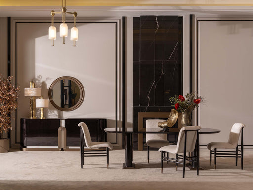 Zenith Diningroom (Consol With Mirror & Dining Table & 6 Dining Chair) - 200-GAB-ZEN-DT-6-SET