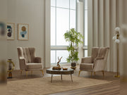 Zenora Chair in Grey - 200-SIM-ZEN-VELVET412-B