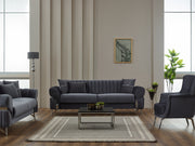 Zenora Convertible Sofa in Grey - 200-SIM-ZEN-VELVET412-3