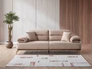 Zeta Convertible Sofa in Cream - 200-ELIF-ZET-A645-3