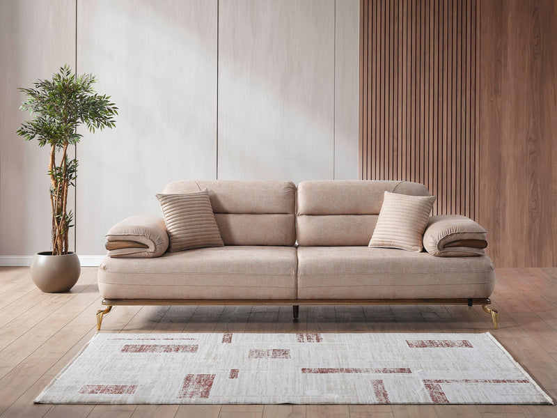 Zeta Convertible Sofa in Cream - 200-ELIF-ZET-A645-3