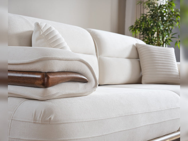 Zeta Convertible Sofa in Cream - 200-ELIF-ZET-A645-3