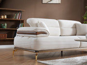 Zeta Convertible Sofa in Cream - 200-ELIF-ZET-A645-3