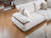 Zeta Convertible Sofa in Cream - 200-ELIF-ZET-A645-3