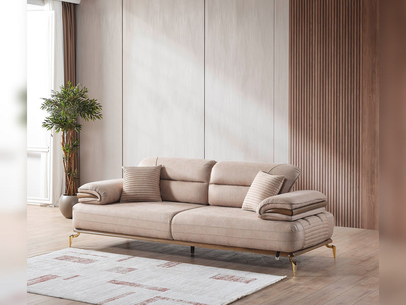 Zeta Convertible Sofa in Cream - 200-ELIF-ZET-A645-3