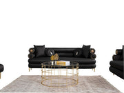 ZETA SOFA & LOVESEAT BLACK - ZETA SOFA & LOVESEAT BLACK