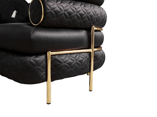 ZETA SOFA & LOVESEAT BLACK - ZETA SOFA & LOVESEAT BLACK