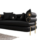 ZETA SOFA & LOVESEAT BLACK - ZETA SOFA & LOVESEAT BLACK