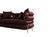 ZETA SOFA & LOVESEAT BURGANDY - ZETA SOFA & LOVESEAT BURGANDY