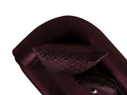 ZETA SOFA & LOVESEAT BURGANDY - ZETA SOFA & LOVESEAT BURGANDY