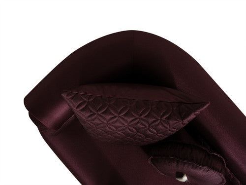 ZETA SOFA & LOVESEAT BURGANDY - ZETA SOFA & LOVESEAT BURGANDY
