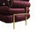 ZETA SOFA & LOVESEAT BURGANDY - ZETA SOFA & LOVESEAT BURGANDY