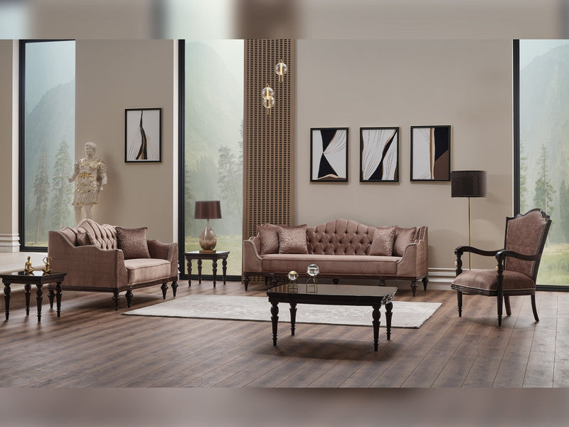 Zumrut Chair Light Brown in Light Brown - 101-ZUM-AQUA3720-B