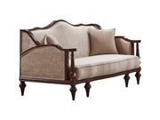 Zumrut Lux 3-pieces (Sofa & Loveseat & Chair) Livingroom Set Beige in Beige - 101-ZUM-AQUA3568-3L21