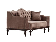 Zumrut Stationary Loveseat Light Brown in Light Brown - 101-ZUM-AQUA3720-2L