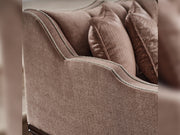 Zumrut Stationary Loveseat Light Brown in Light Brown - 101-ZUM-AQUA3720-2L