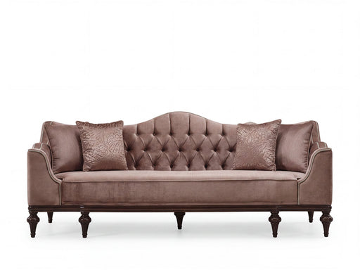 Zumrut Stationary Sofa Light Brown in Light Brown - 101-ZUM-AQUA3720-3L