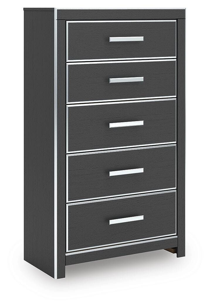 Zuraleus Black Chest of Drawers - PCB3380-46
