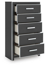 Zuraleus Black Chest of Drawers - PCB3380-46
