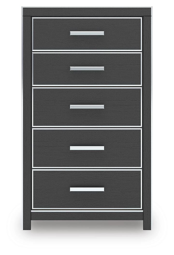 Zuraleus Black Chest of Drawers - PCB3380-46