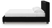 Zuraleus Black King Upholstered Bed, Dresser and Nightstand - PCB3380B17