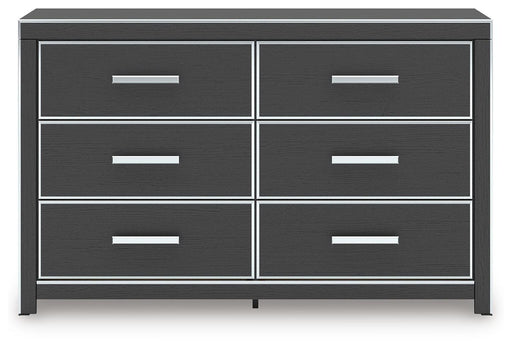 Zuraleus Black King Upholstered Bed, Dresser and Nightstand - PCB3380B17