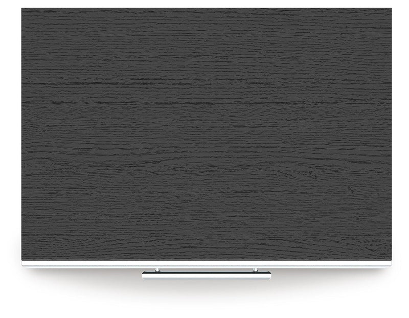 Zuraleus Black King Upholstered Bed, Dresser and Nightstand - PCB3380B17