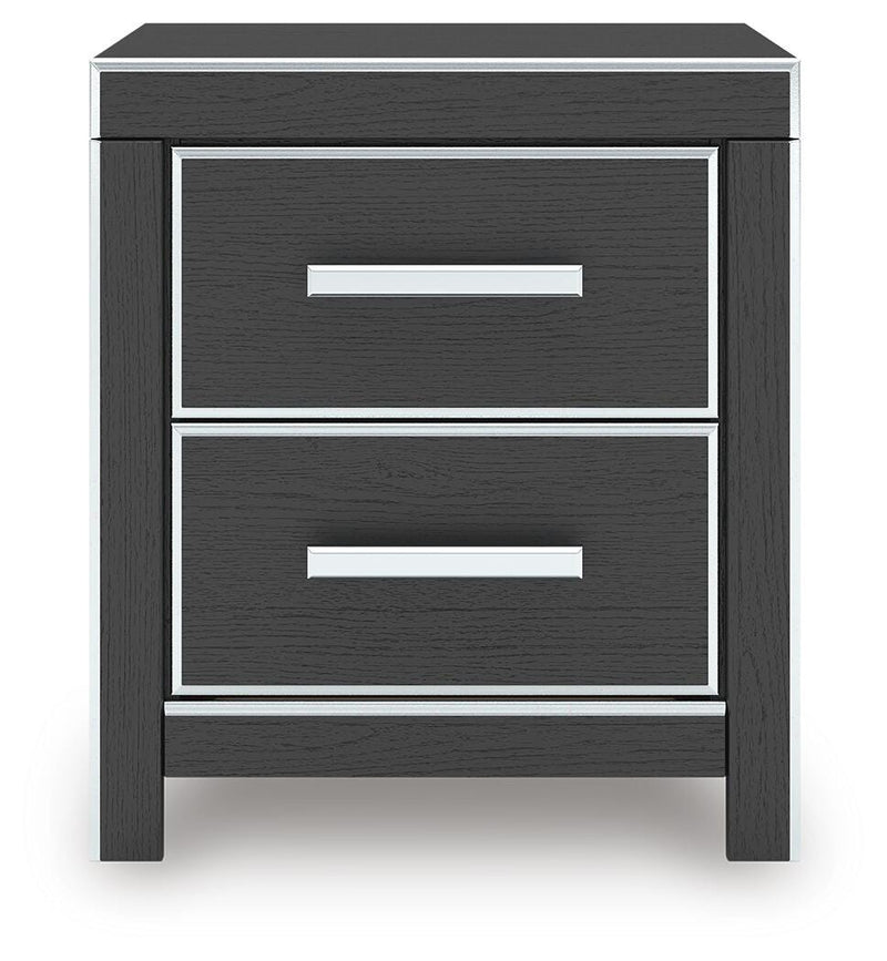 Zuraleus Black Queen Upholstered Bed, Dresser and Nightstand - PCB3380B15
