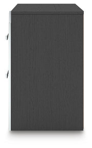 Zuraleus Black Queen Upholstered Bed, Dresser and Nightstand - PCB3380B15