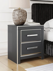 Zuraleus Black Queen Upholstered Bed, Dresser and Nightstand - PCB3380B15