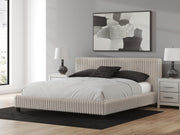 Zuraleus California King Upholstered Bed and Dresser in White - PKG022861