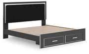 Zuraleus King Storage Bed, Dresser, Mirror, Chest and Nightstand - PCB3380B20
