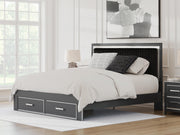 Zuraleus King Storage Bed, Dresser, Mirror, Chest and Nightstand - PCB3380B20