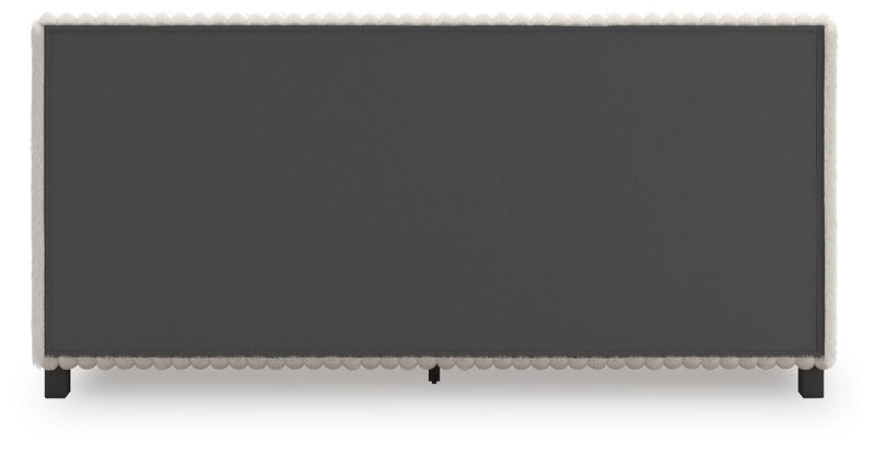 Zuraleus King Upholstered Bed and Dresser in White - PKG022853