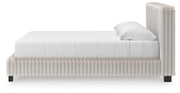Zuraleus King Upholstered Bed and Dresser in White - PKG022853