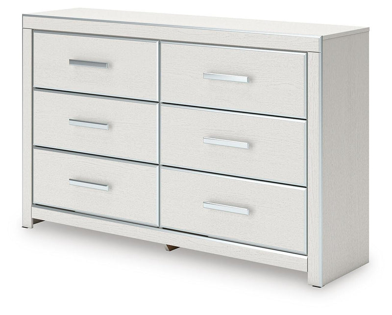 Zuraleus King Upholstered Bed, Dresser and Nightstand in White - PKG022854